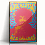 Jimi Hendrix Retro Wall Art – Psychedelic Vintage Experience Print