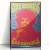 Jimi Hendrix Retro Wall Art – Psychedelic Vintage Experience Print
