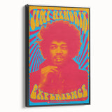 Jimi Hendrix Retro Wall Art – Psychedelic Vintage Experience Print