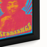 Jimi Hendrix Retro Wall Art – Psychedelic Vintage Experience Print