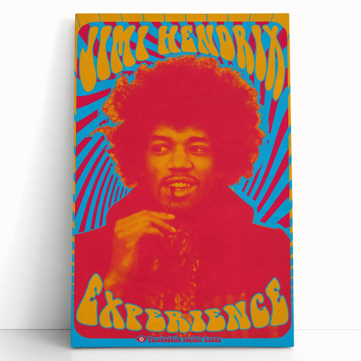 Jimi Hendrix Retro Wall Art – Psychedelic Vintage Experience Print