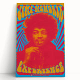 Jimi Hendrix Retro Wall Art – Psychedelic Vintage Experience Print