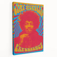 Jimi Hendrix Retro Wall Art – Psychedelic Vintage Experience Print