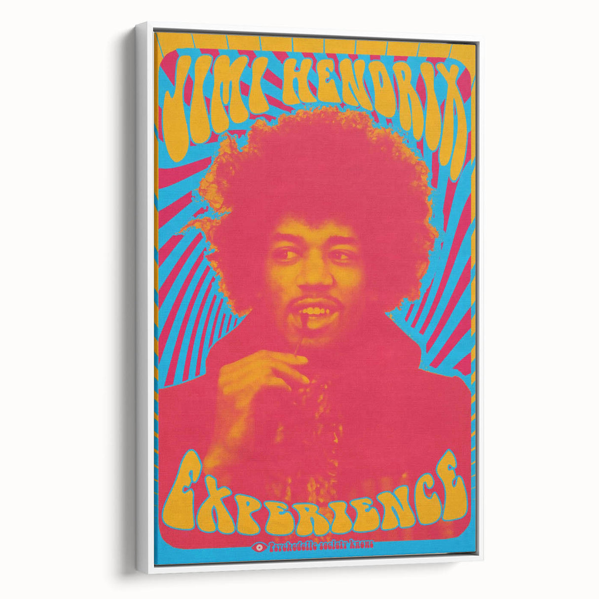 Jimi Hendrix Retro Wall Art – Psychedelic Vintage Experience Print