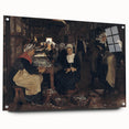 Realism Art Print of Fisherwomen Working – Classical Realism Canvas Art