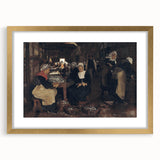 Realism Art Print of Fisherwomen Working – Classical Realism Canvas Art