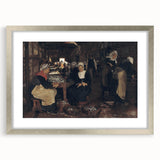 Realism Art Print of Fisherwomen Working – Classical Realism Canvas Art