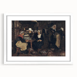 Realism Art Print of Fisherwomen Working – Classical Realism Canvas Art