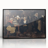 Realism Art Print of Fisherwomen Working – Classical Realism Canvas Art