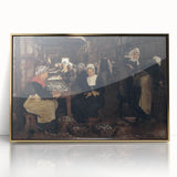 Realism Art Print of Fisherwomen Working – Classical Realism Canvas Art