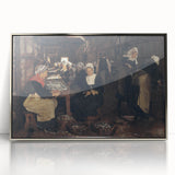 Realism Art Print of Fisherwomen Working – Classical Realism Canvas Art