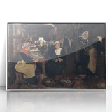 Realism Art Print of Fisherwomen Working – Classical Realism Canvas Art