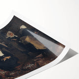 Realism Art Print of Fisherwomen Working – Classical Realism Canvas Art