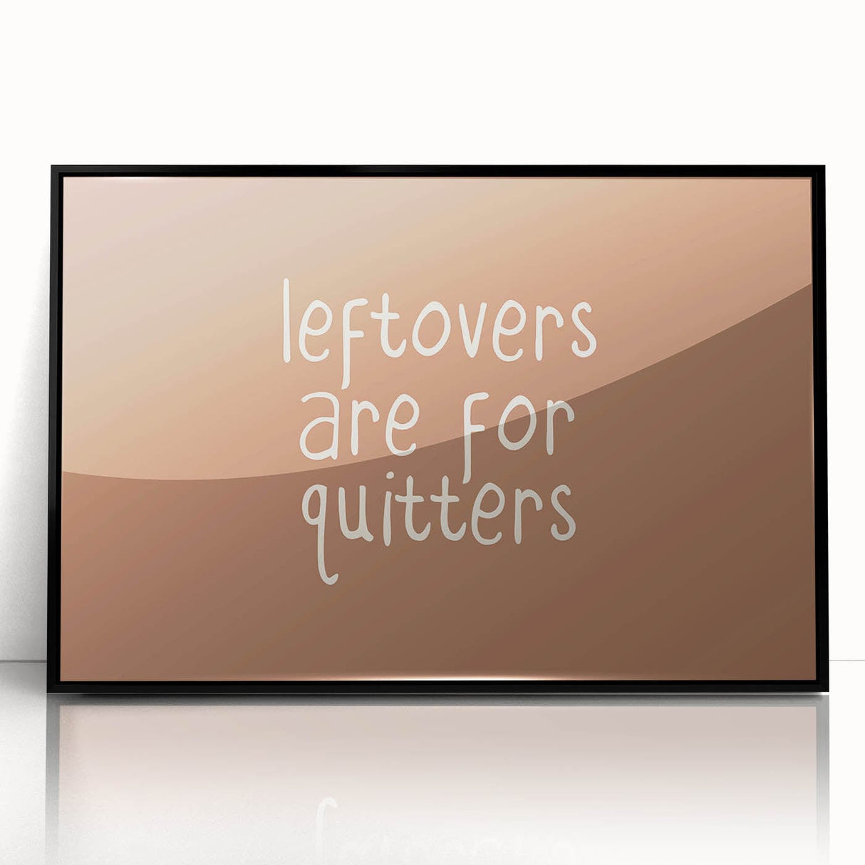 Large abstract wall art depicting autumnal colors in a mid-century modernist style on a framed acrylic print.