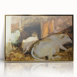 Classic Romantic Paintings: Three Oxen by John Singer Sargent