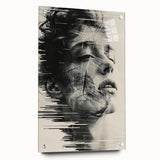 Modern Dining Room Art - Abstract Black and White Wall Decor