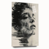 Modern Dining Room Art - Abstract Black and White Wall Decor