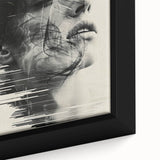 Modern Dining Room Art - Abstract Black and White Wall Decor
