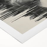 Modern Dining Room Art - Abstract Black and White Wall Decor