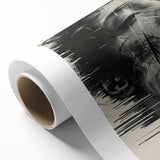 Modern Dining Room Art - Abstract Black and White Wall Decor