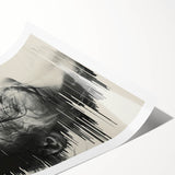 Modern Dining Room Art - Abstract Black and White Wall Decor