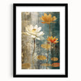 Lotus Flower Living Room Wall Art - Modern Canvas & Framed Print
