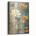 Lotus Flower Living Room Wall Art - Modern Canvas & Framed Print