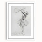 Abstract figurative art frame with a white mat, showcasing a modern design. Ideal for enhancing contemporary home decor and artistic spaces.