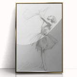 Abstract figurative art piece featuring gold accents and a sleek acrylic frame, showcasing a modern design that enhances contemporary interior decor. Perfect for adding elegance to any space.