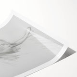 Abstract figurative rolled print showcasing vibrant colors and dynamic shapes, elegantly packaged in a protective cardboard tube, perfect for modern home decor.