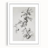 Abstract floral frame design with a white mat, showcasing vibrant colors and intricate patterns, ideal for modern home decor or art enthusiasts.