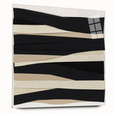 Contemporary Abstract Canvas – Neutral Black, Beige & Ivory Layers