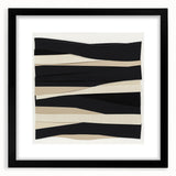 Contemporary Abstract Canvas – Neutral Black, Beige & Ivory Layers