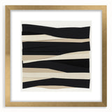 Contemporary Abstract Canvas – Neutral Black, Beige & Ivory Layers