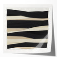 Contemporary Abstract Canvas – Neutral Black, Beige & Ivory Layers
