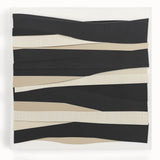 Contemporary Abstract Canvas – Neutral Black, Beige & Ivory Layers