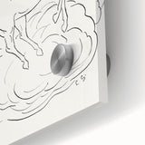 Expressionist Wall Art: Pegasus Flying Through Clouds