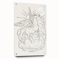 Expressionist Wall Art: Pegasus Flying Through Clouds