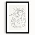 Expressionist Wall Art: Pegasus Flying Through Clouds