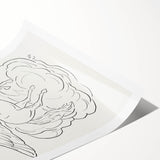 Expressionist Wall Art: Pegasus Flying Through Clouds