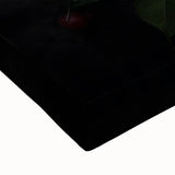 Large art featuring a close-up of fruits in black and white on stretched canvas, suitable for bedroom wall decor.