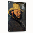Impressionist Portrait Wall Art - Cézanne's Gustave Boyer in Straw Hat