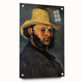 Impressionist Portrait Wall Art - Cézanne's Gustave Boyer in Straw Hat
