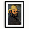 Impressionist Portrait Wall Art - Cézanne's Gustave Boyer in Straw Hat