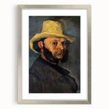 Impressionist Portrait Wall Art - Cézanne's Gustave Boyer in Straw Hat
