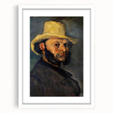 Impressionist Portrait Wall Art - Cézanne's Gustave Boyer in Straw Hat