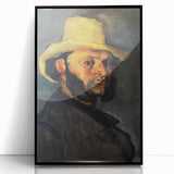 Impressionist Portrait Wall Art - Cézanne's Gustave Boyer in Straw Hat