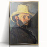 Impressionist Portrait Wall Art - Cézanne's Gustave Boyer in Straw Hat