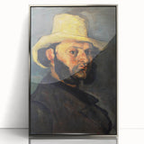 Impressionist Portrait Wall Art - Cézanne's Gustave Boyer in Straw Hat