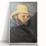 Impressionist Portrait Wall Art - Cézanne's Gustave Boyer in Straw Hat